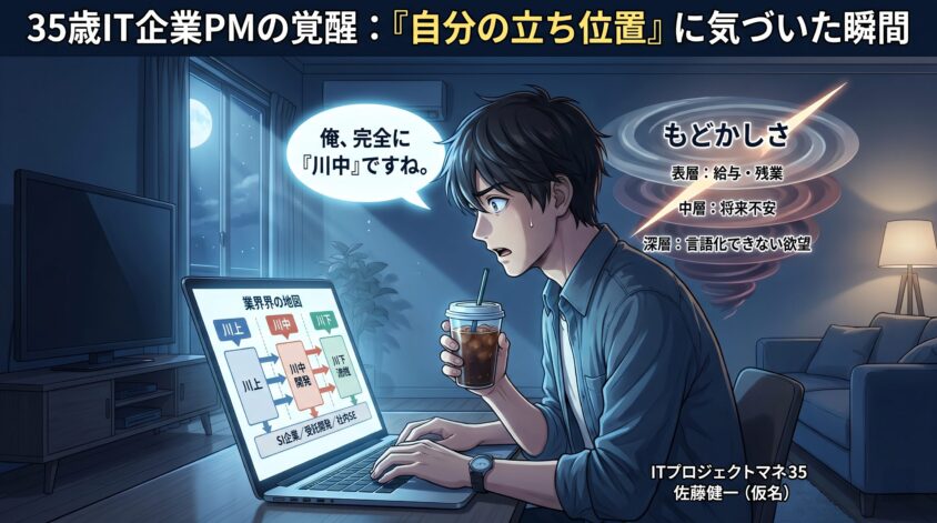 35歳、IT企業のPMが「自分は完全に川中だ」と気づいた瞬間