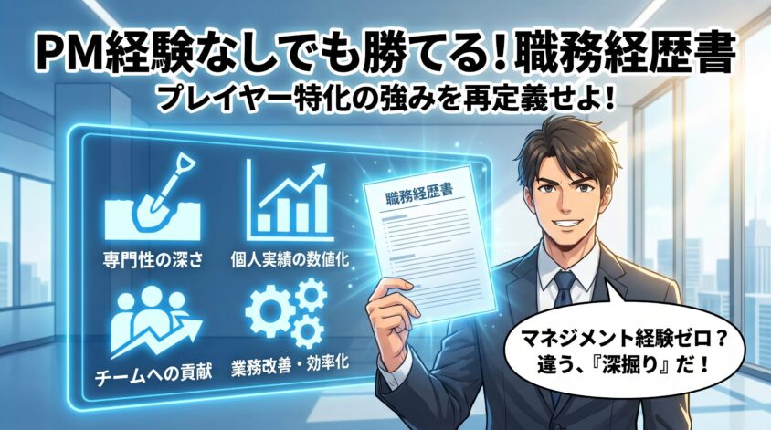 PM経験なしでも勝てる職務経歴書の書き方