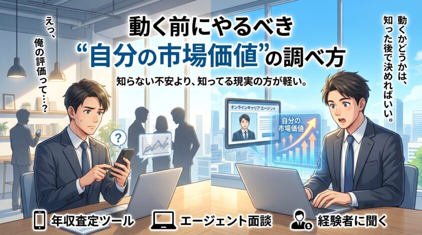 動く前にやるべき"自分の市場価値"の調べ方