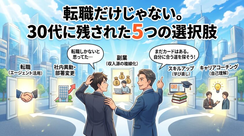 転職だけじゃない。30代に残された5つの選択肢