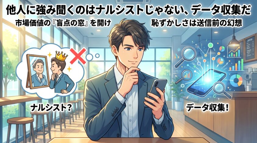 他人に強み聞くのはナルシストじゃない、データ収集だ