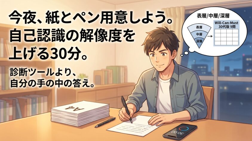まとめ：今夜、紙とペン用意しよう