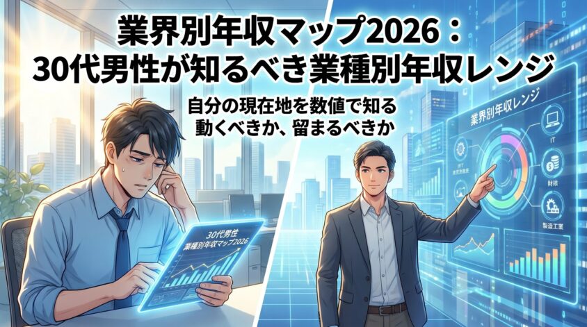 業界別年収マップ2026:30代男性が知るべき業種別年収レンジ
