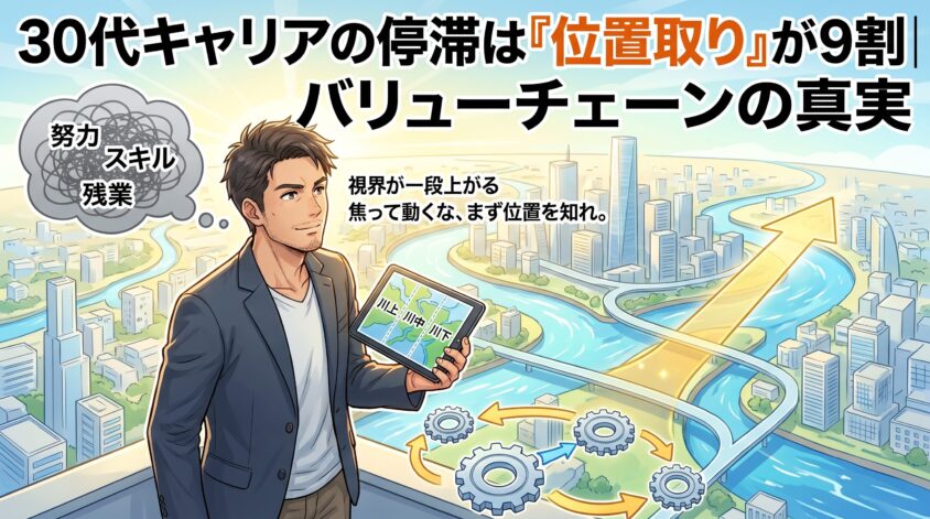 30代キャリアの停滞は「位置取り」が9割|バリューチェーンの真実