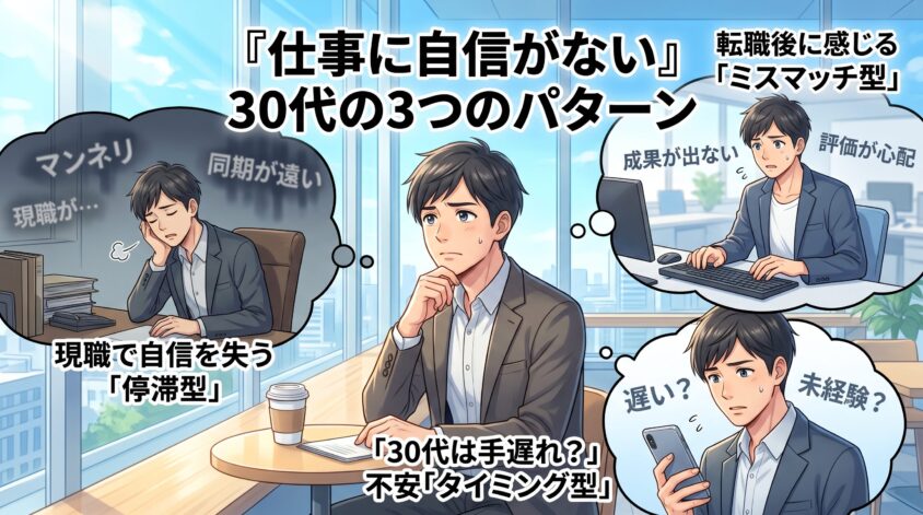 『仕事に自信がない』30代の3つのパターン&mdash;転職前・転職後・キャリア停滞