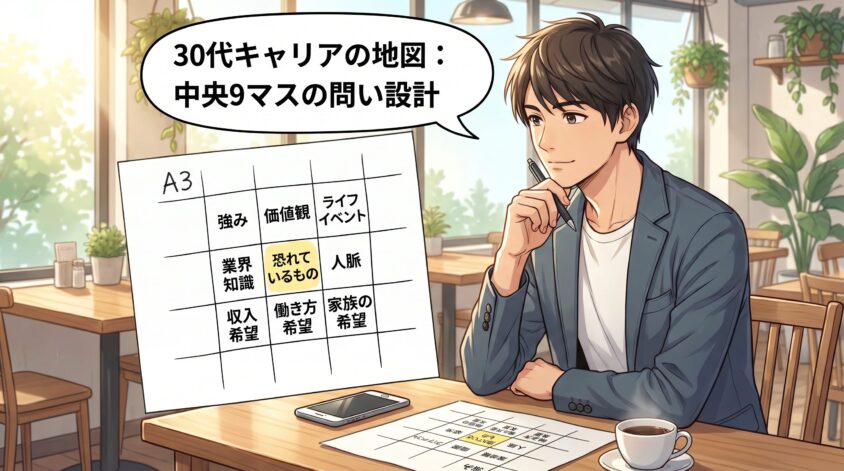 30代男性向け 中央9マスの問い設計（9問）