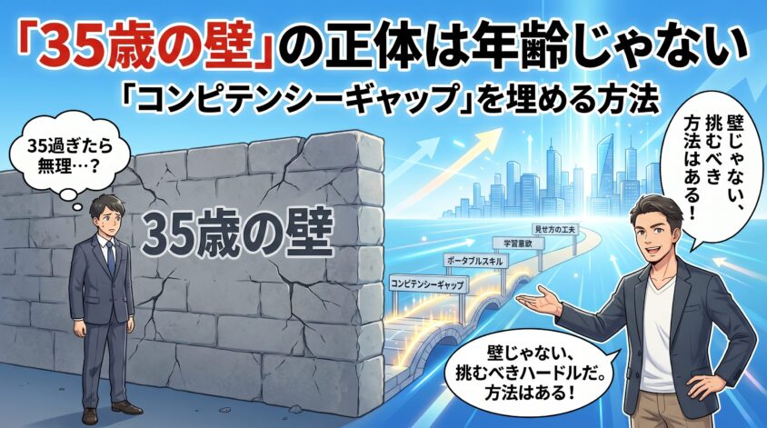 「コンピテンシーギャップ」 ─ 35歳壁の正体は年齢じゃない