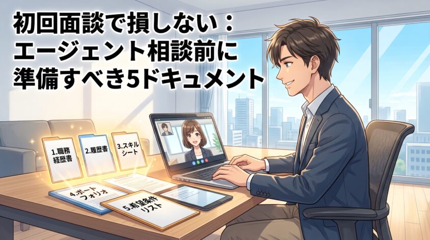 初回面談で損しない：エージェント相談前に準備すべき5ドキュメント