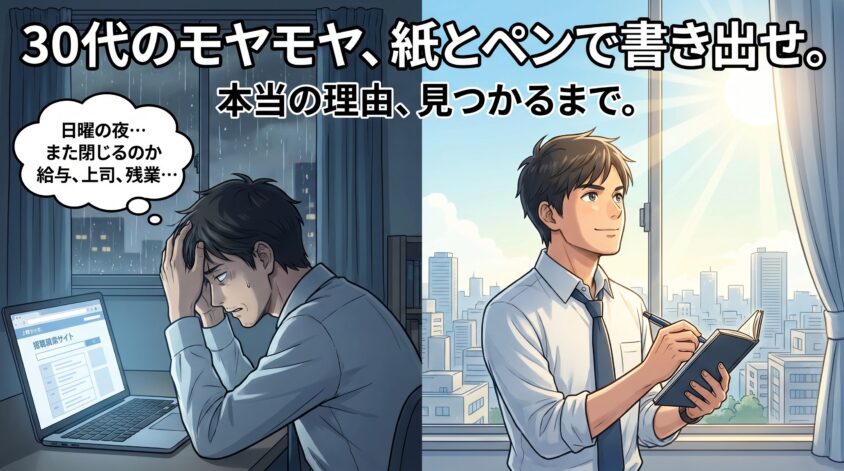 日曜の夜、転職サイトを開いては閉じる作業を続けてないか