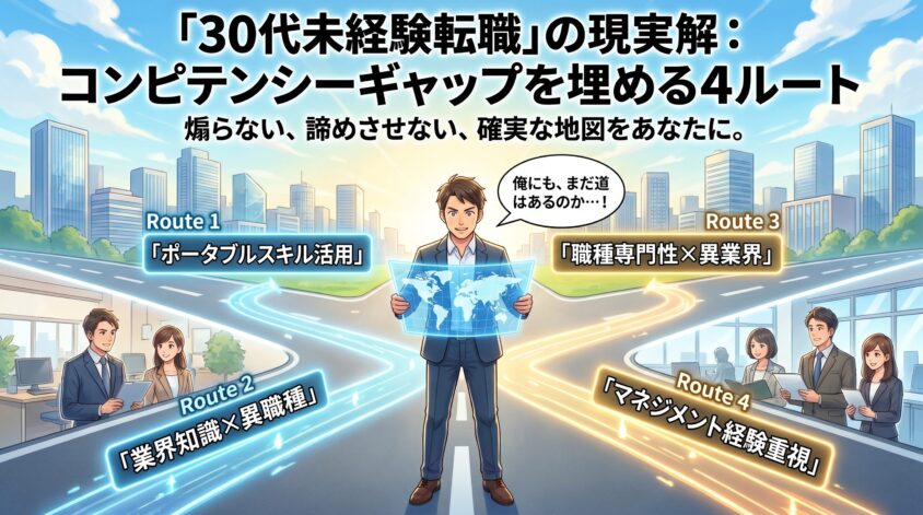 コンピテンシーギャップを埋める4ルート:30代未経験移動の現実解