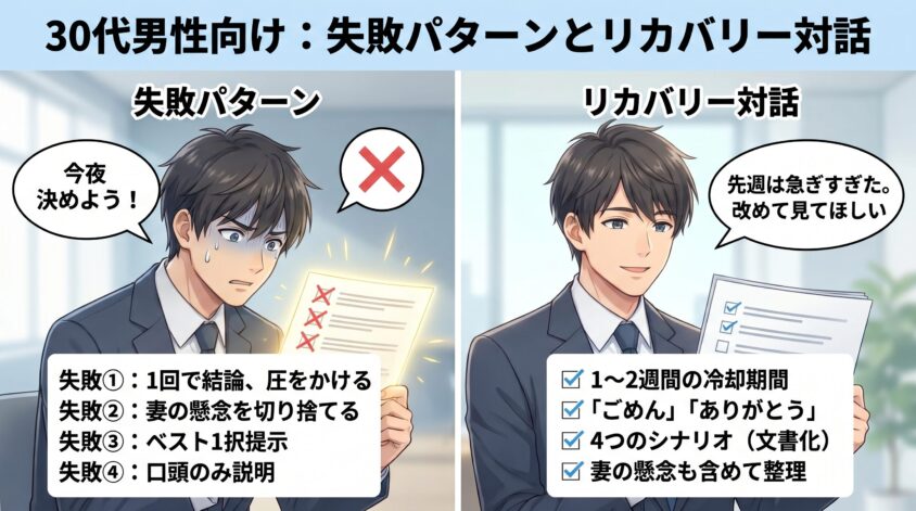 失敗パターンとリカバリー対話