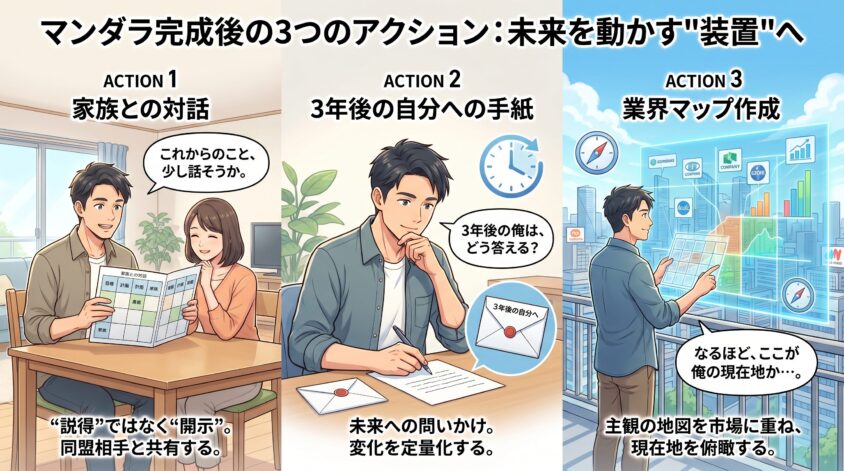 81マス完成後の3つのアクション